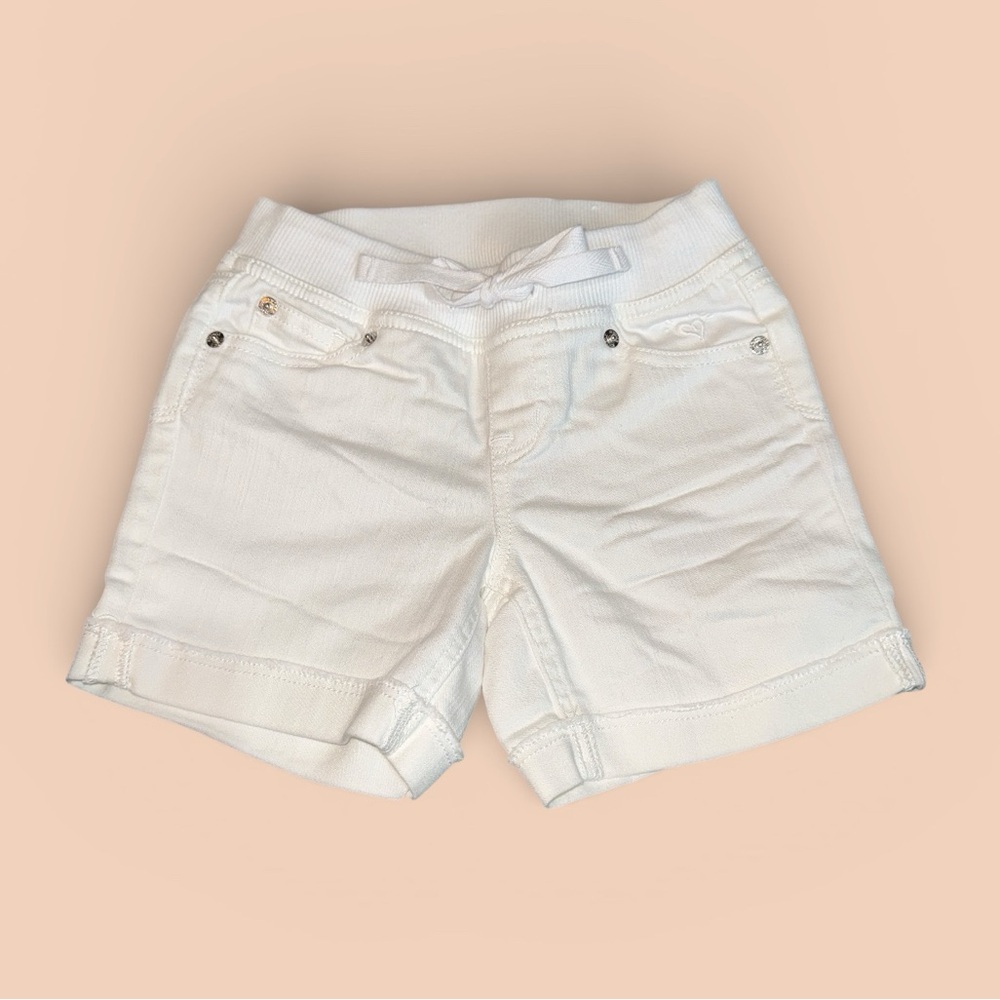 Justice Girls White Bermuda Shorts (7) NEW